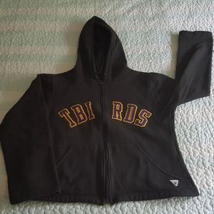 Vintage Bellevue West Thunderbirds Zip Up Hoodie